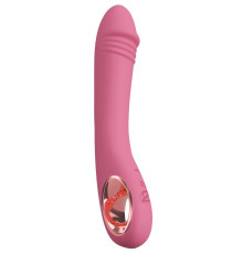 Розовый тонкий вибратор для точки G Slim G-Spot Rose - 21,4 см.