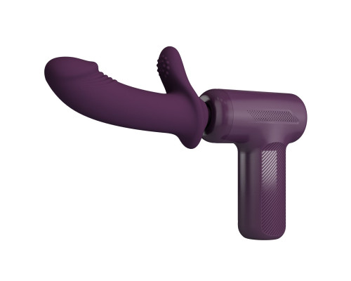 Сливовый вибромассажёр с поступательными движениями DJ Scholar