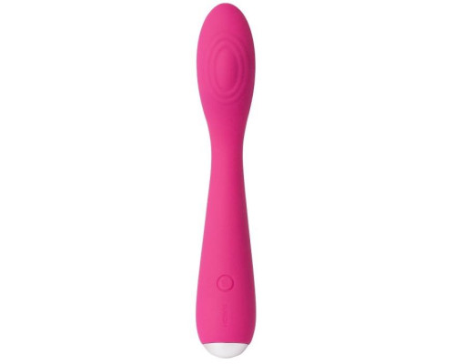 Ярко-розовый G-стимулятор IRIS Clitoral   G-spot Vibrator - 18 см.