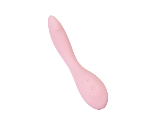 Розовый G-вибратор со стимулирующим шариком Mitzi - 21 см.