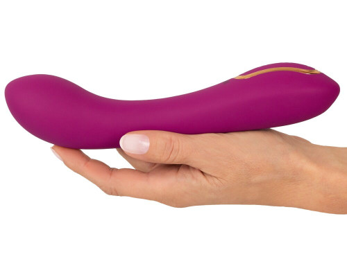 Лиловый вибратор с функцией расширения Inflatable Vibrator - 21,1 см.