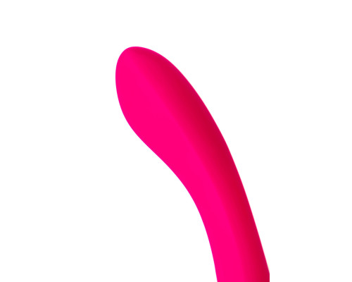 Ярко-розовый вибратор Mecawn - 20,5 см.