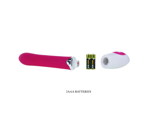 Розовый вибратор Daniel - 19,5 см.