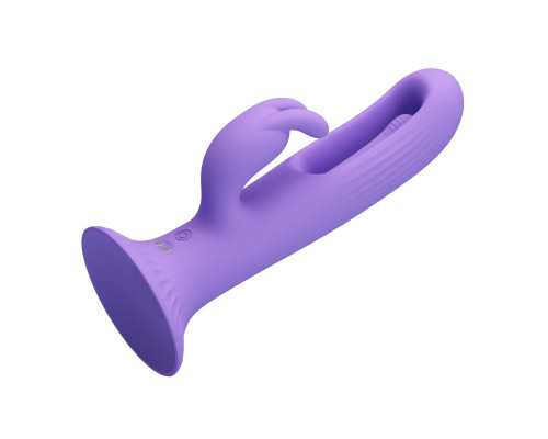 Сиреневый вибратор c функцией фингеринга Killmoulis - 17,5 см.