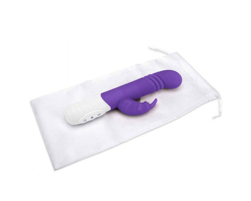 Фиолетовый массажер для G-точки Slim Shaft thrusting G-spot Rabbit - 23 см.