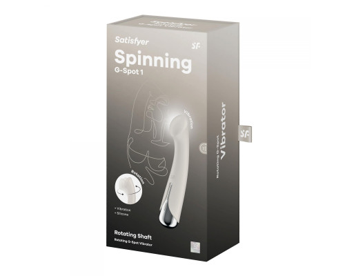 Телесный вибратор для G-стимуляции Spinning G-Spot 1 - 17 см.
