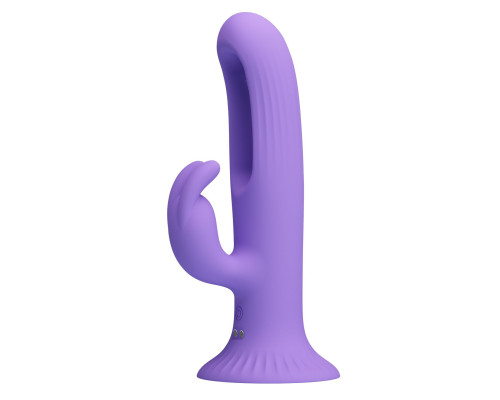 Сиреневый вибратор c функцией фингеринга Killmoulis - 17,5 см.