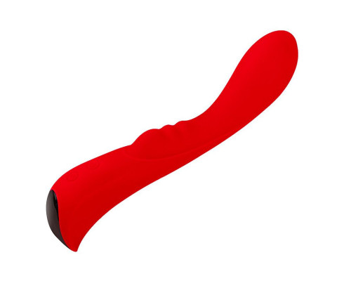 Красный вибромассажер 6  Silicone G-Spot Fun - 19,1 см.