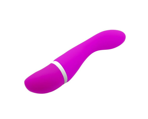 Лиловый вибратор Cvelyn - 18,9 см.