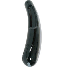 Чёрный многоскоростной дизайнерский вибромассажёр Saber - 17,5 см.