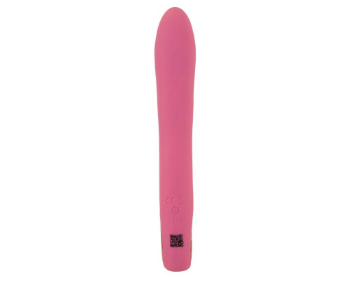 Розовый тонкий вибратор для точки G Slim G-Spot Rose - 21,4 см.