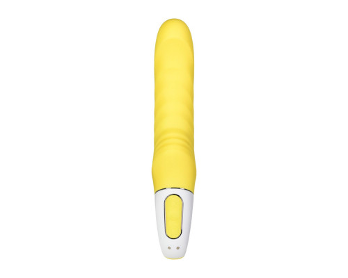 Жёлтый вибратор Satisfyer Yummy Sunshine - 22,5 см.