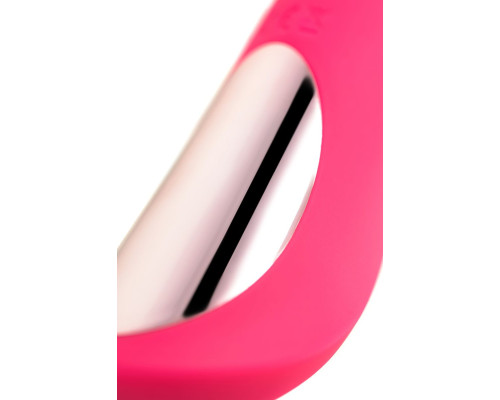 Розовый нереалистичный вибратор JOS Twig - 20,5 см.