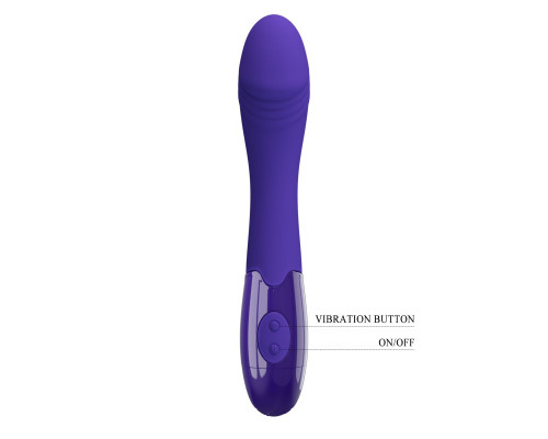 Фиолетовый вибростимулятор Elemetal-Youth - 19,3 см.