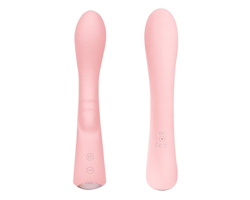Нежно-розовый вибромассажер 6  Silicone G-Spot Fun - 19,1 см.