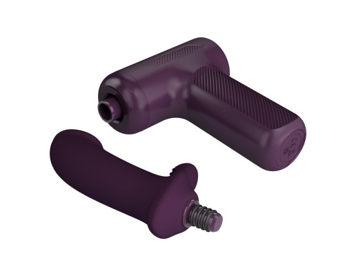 Сливовый вибромассажёр с поступательными движениями DJ Scholar