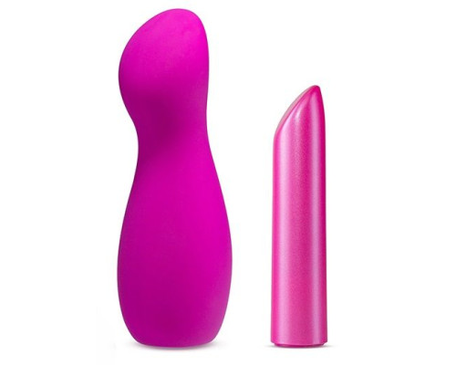 Лиловый вибромассажер B1 - 13,97 см.