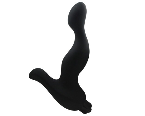 Черный вибратор для стимуляции точки G и клитора