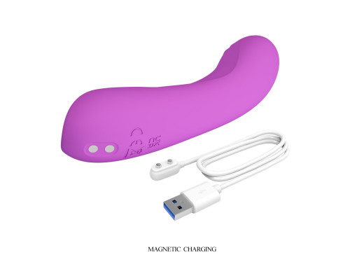 Фиолетовый мини-вибратор DJ Dick - 12,7 см.