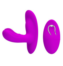 Лиловый вибромассажёр с движущимися шариками Magic Finger