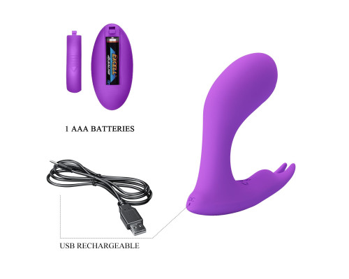 Фиолетовый стимулятор G-точки Idabelle - 10,1 см.