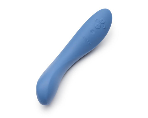 Голубой изогнутый вибромассажер We-Vibe Rave 2 - 21,7 см.