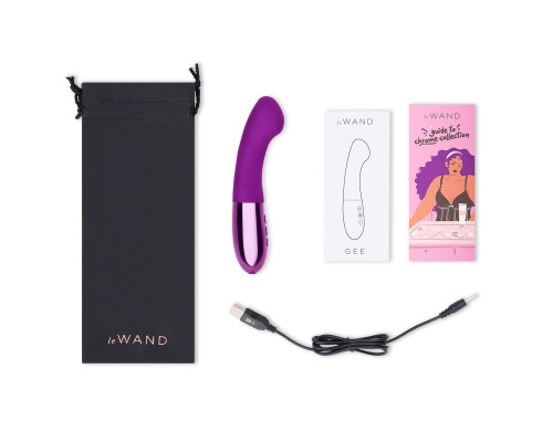 Фиолетовый вибростимулятор для G-точки Gee - 16,6 см.
