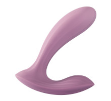 Розовый интерактивный вибромассажер Erica