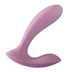 Розовый интерактивный вибромассажер Erica