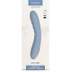 Голубой изогнутый вибромассажер Ava Neo с функцией пенетрации - 19,6 см.