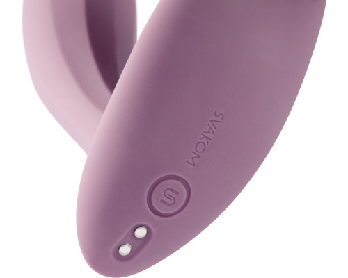 Розовый интерактивный вибромассажер Erica