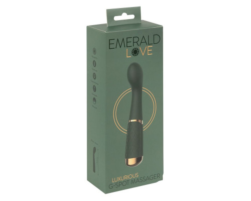 Зеленый стимулятор точки G Luxurious G-Spot Massager - 19,5 см.