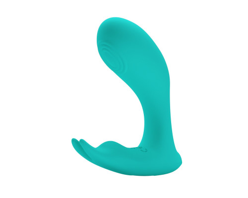 Бирюзовый стимулятор G-точки Idabelle - 10,1 см.
