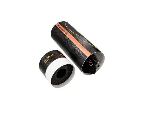 Черный силиконовый вибратор Torrent - 20,5 см.