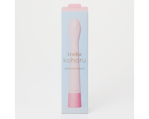 Розовый вибратор Iroha Koharu Benitsubomi - 16 см.