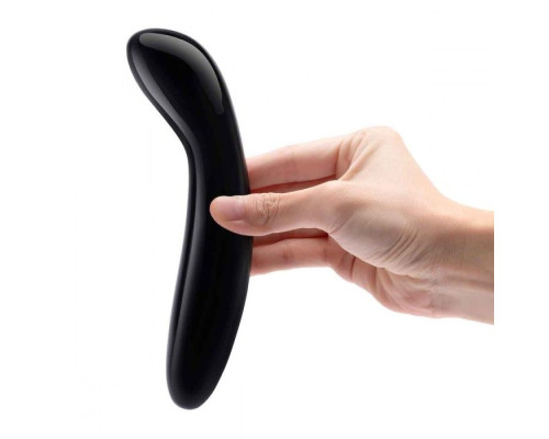 Массажер для G-точки Le Wand Crystal G-Wand из черного обсидиана