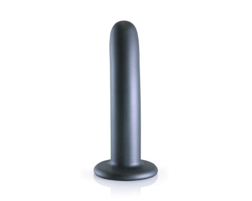 Серый фаллоимитатор Smooth G-Spot - 15 см.