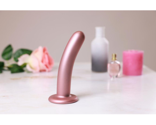 Розовый фаллоимитатор Smooth G-Spot - 15 см.