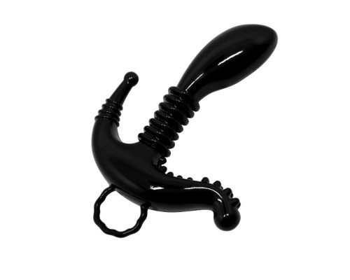 Чёрный стимулятор точки G, клитора и ануса