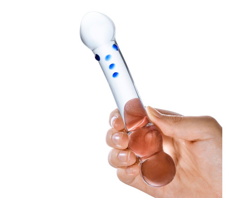 Изогнутый стеклянный стимулятор G-точки Curved G-Spot - 15,2 см.