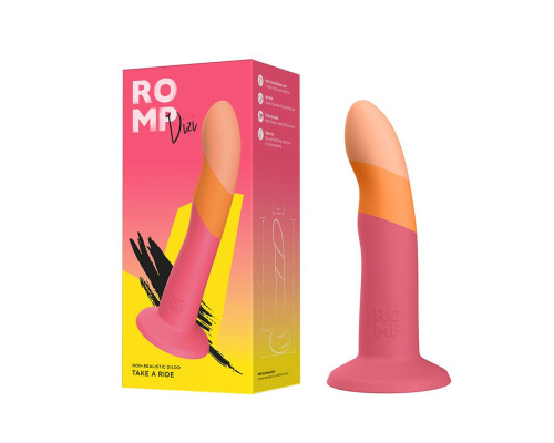 Яркий фаллоимитатор Romp Dizi с присоской - 18 см.