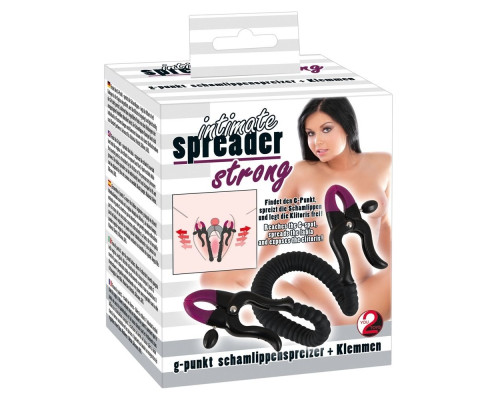 Зажим на половые губы с гибкой перемычкой для G-стимуляции