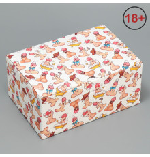 Сборная подарочная коробка «Веселые джентельмены» -  22 х 15 х 10 см.