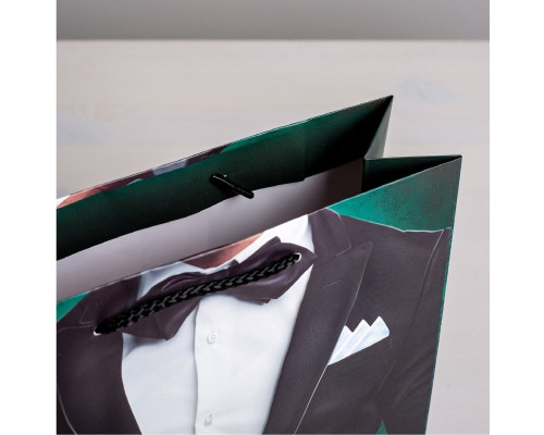 Бумажный пакет «Лучшему!» - 23 х 27 см.