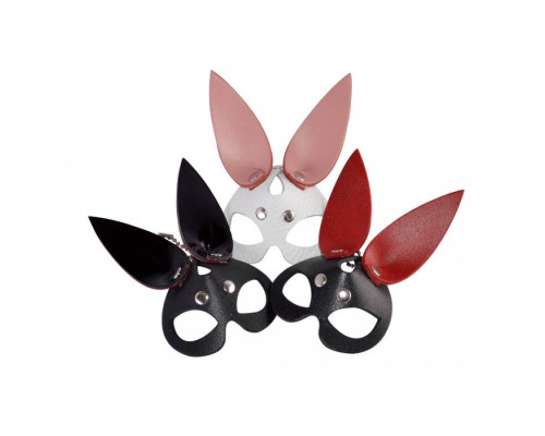 Кожаный брелок в виде маски зайчика