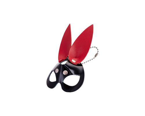 Кожаный брелок в виде маски зайчика