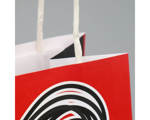 Подарочный крафтовый пакет «Только тебе» - 12×21×9 см.