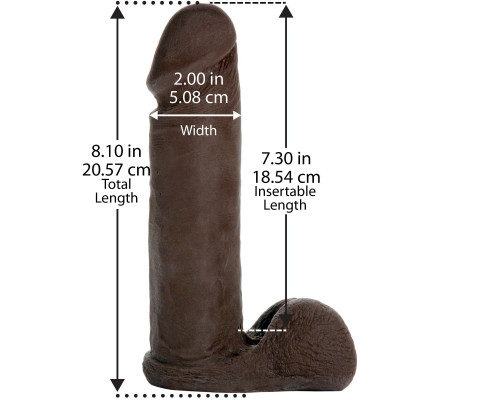 Насадка-реалистик Vac-U-Lock 8  ULTRASKYN Cock - 20,6 см.