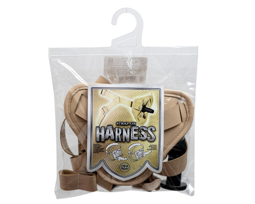 Бежевый пояс с двумя типами крепления насадок