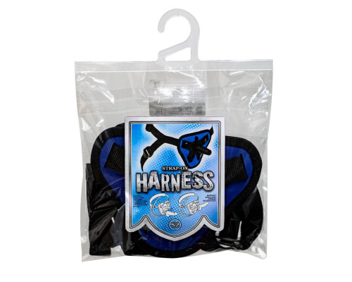 Синий универсальный пояс с 2 видами фиксации